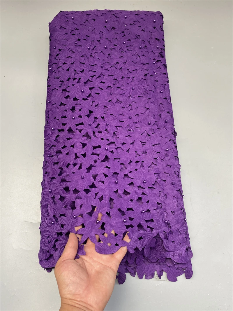 Швейцарская кружевная ткань с камнями 100% хлопчатобумажная для африканской