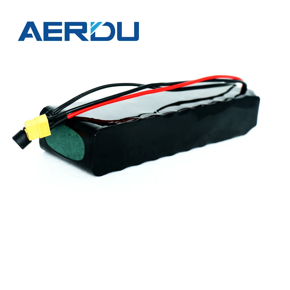 

AERDU 10s2p 36v rechargeable lithium-ion battery pack 37v 5ah With bms for Ebike electric bicycle Scooter 2500mah XT60+DC plug