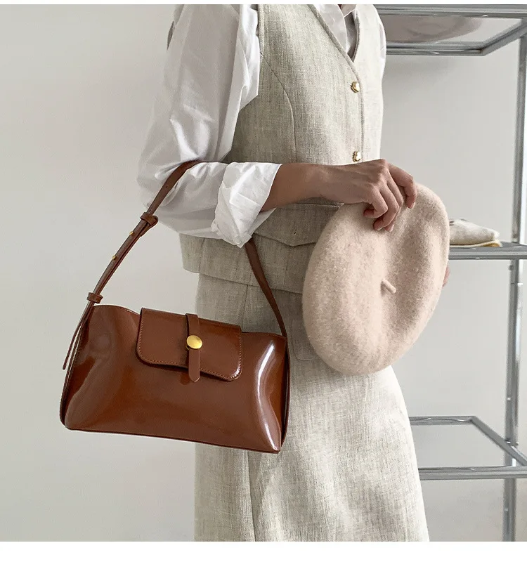 Модные сумки с клапаном для подмышек женщин рабочие дизайнерские винтажная