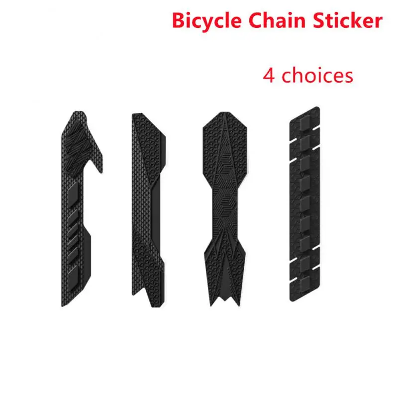 Enlee Bicycle Silicone Chain Protection Sticker Frame Protector Scratch-Resistant Bike Chain Guard Protector Bicycle Accessories