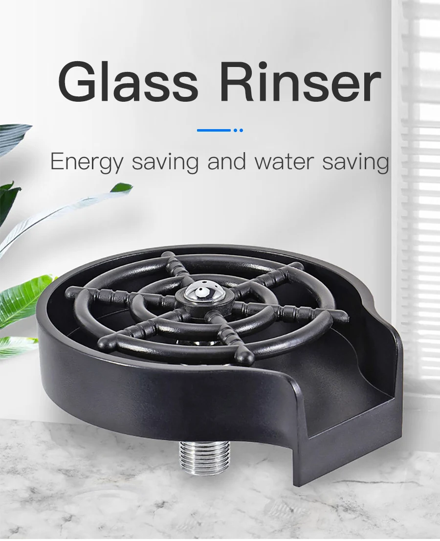 

Automatic Cup Washer Faucet Glass Rinser Kitchen Sink Bar Glass Rinser Coffee Pitcher Wash Cup For Kitchen Bar Tools Accessories