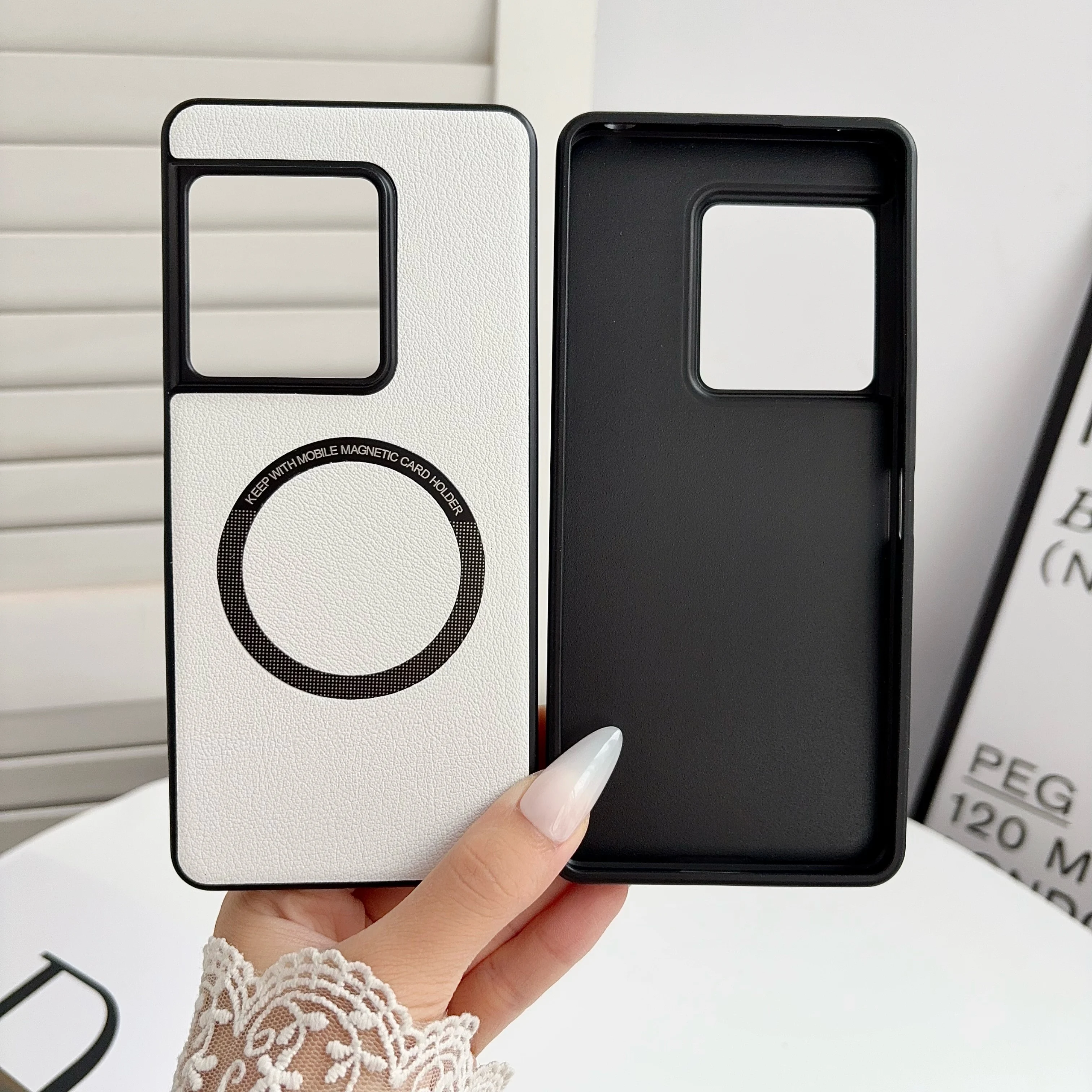 Фото Премиальный чехол из искусственной кожи для Xperia 1 VIII, жесткий чехол с беспроводной зарядкой Magsafe для Sony Xperia1 VIII XQ‑GE44 XQ‑GE44 XQ‑GE74 №5