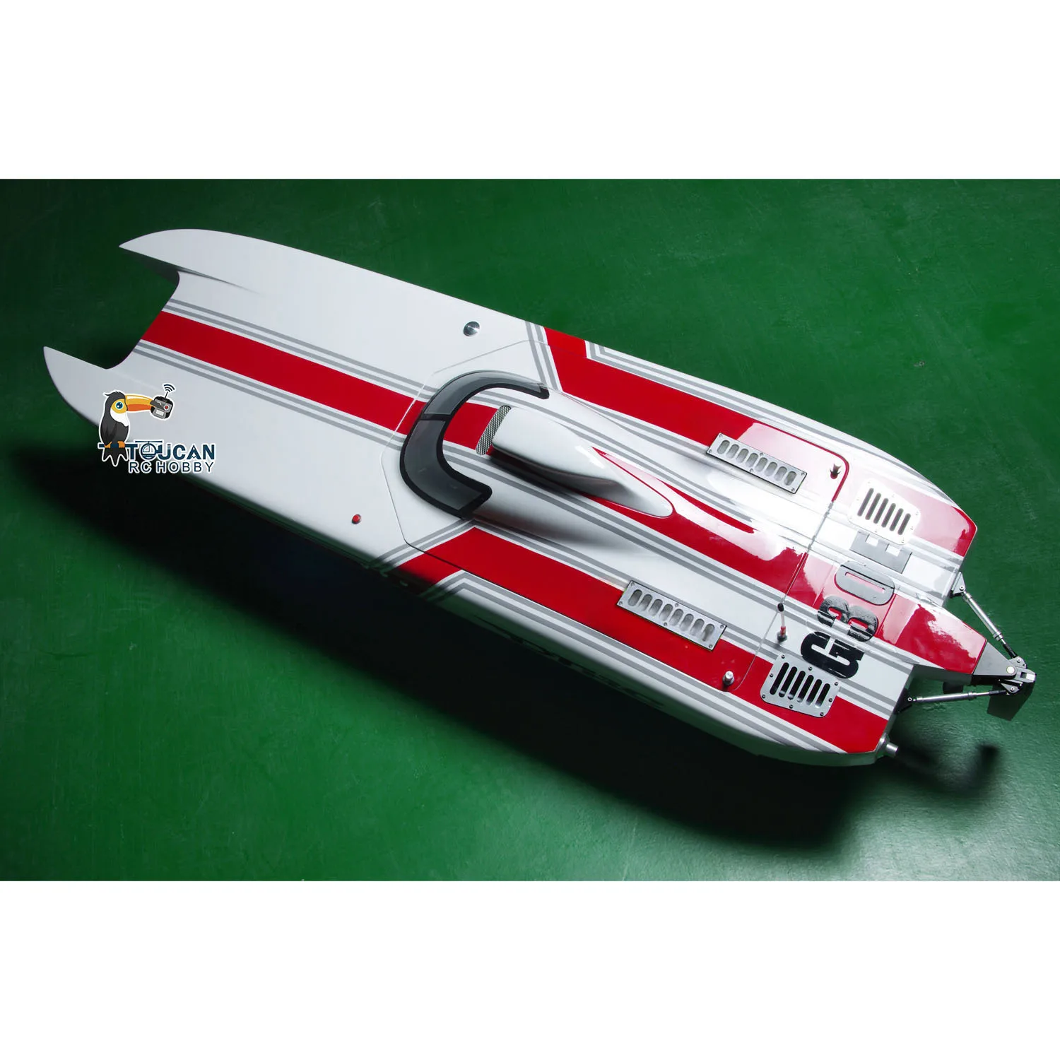 Фото DTRC Toucanhobby G30E, изготовленная из параарамидного волокна, 30CC, газобензиновая гоночная ARTR RC модель лодки без радиосистемы №1