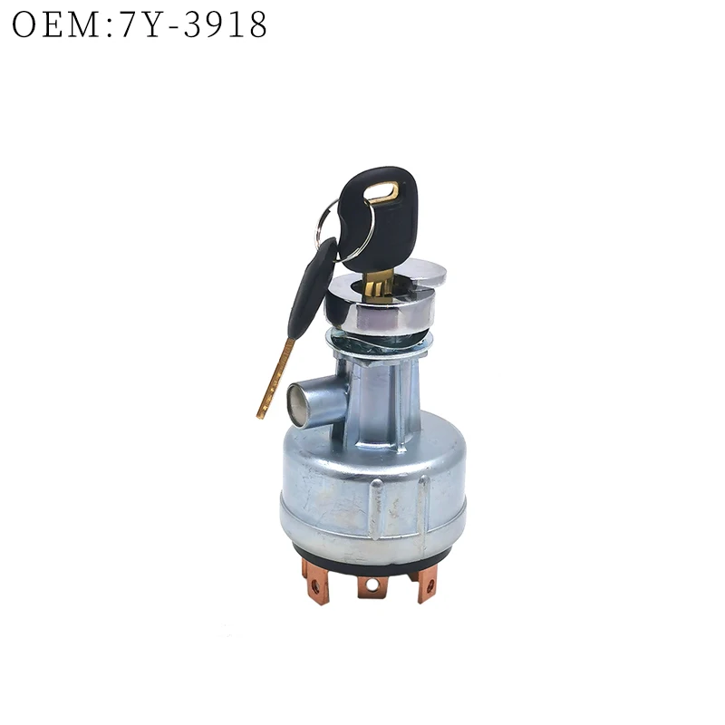 

Suitable for excavator accessories Caterpillar E320B new high quality six wire start ignition switch OEM:7Y-3918/7Y3918 with key