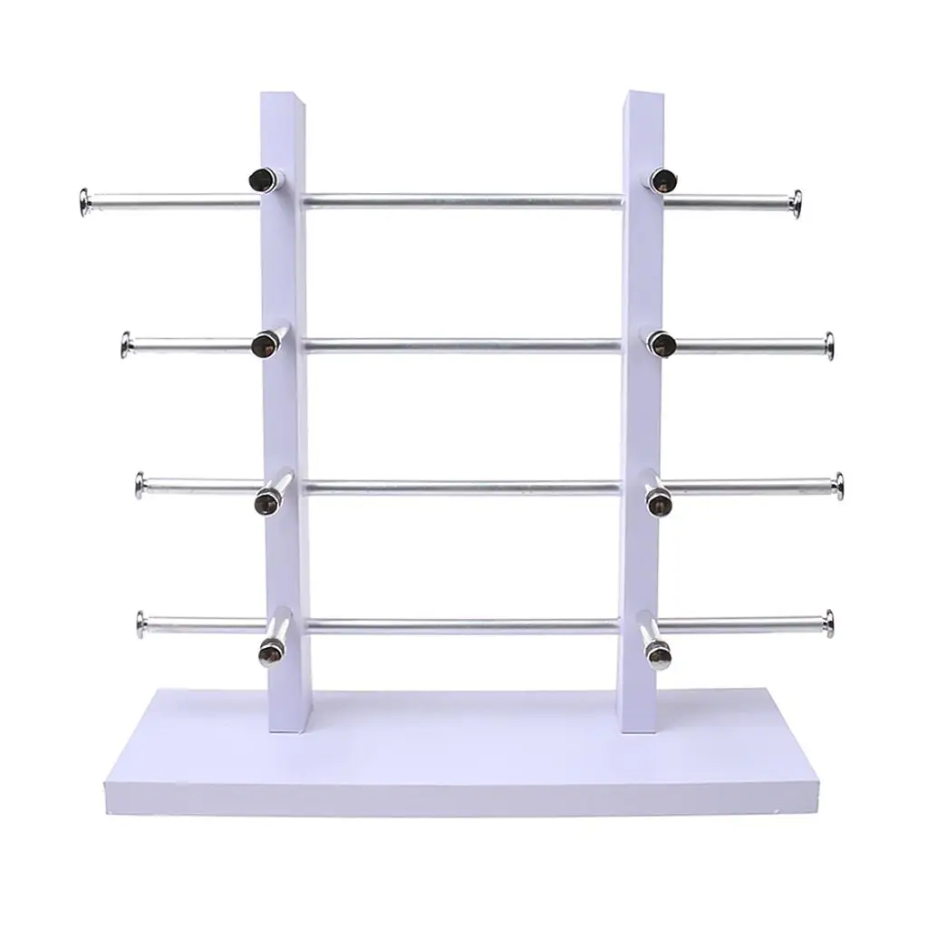 

Wooden Sunglasses Glass Rack Frame Exhibition Stand Holder Organizer White