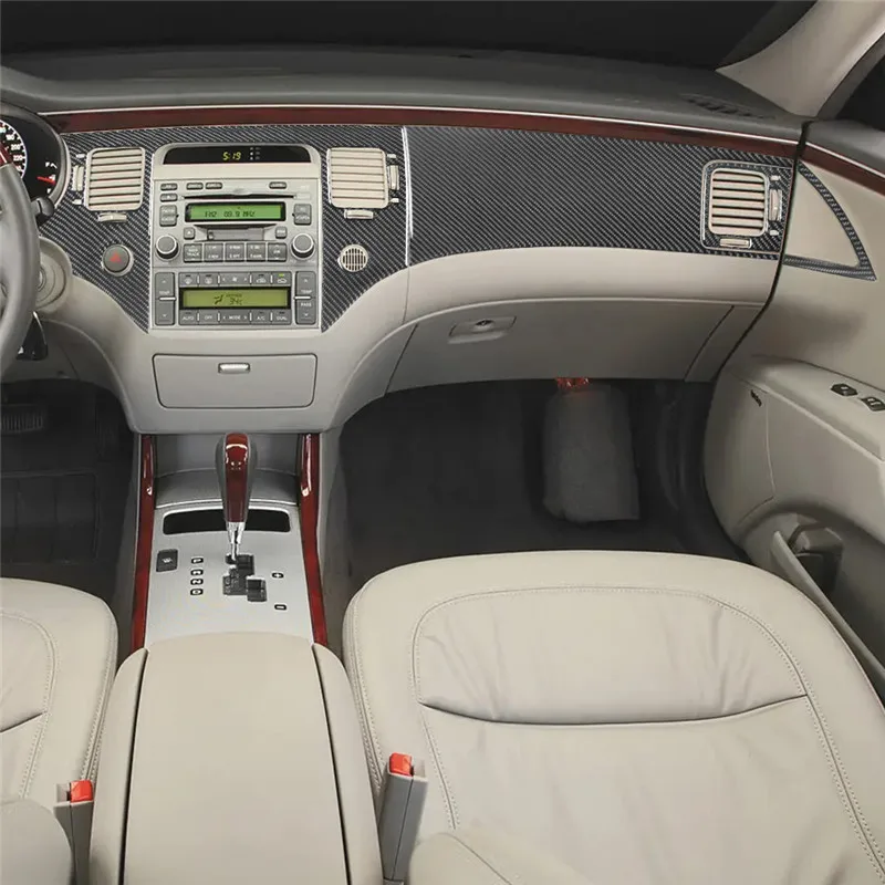 Черные наклейки для интерьера различных деталей Hyundai Azera 2006 2007 2008 2009 2010 2011
