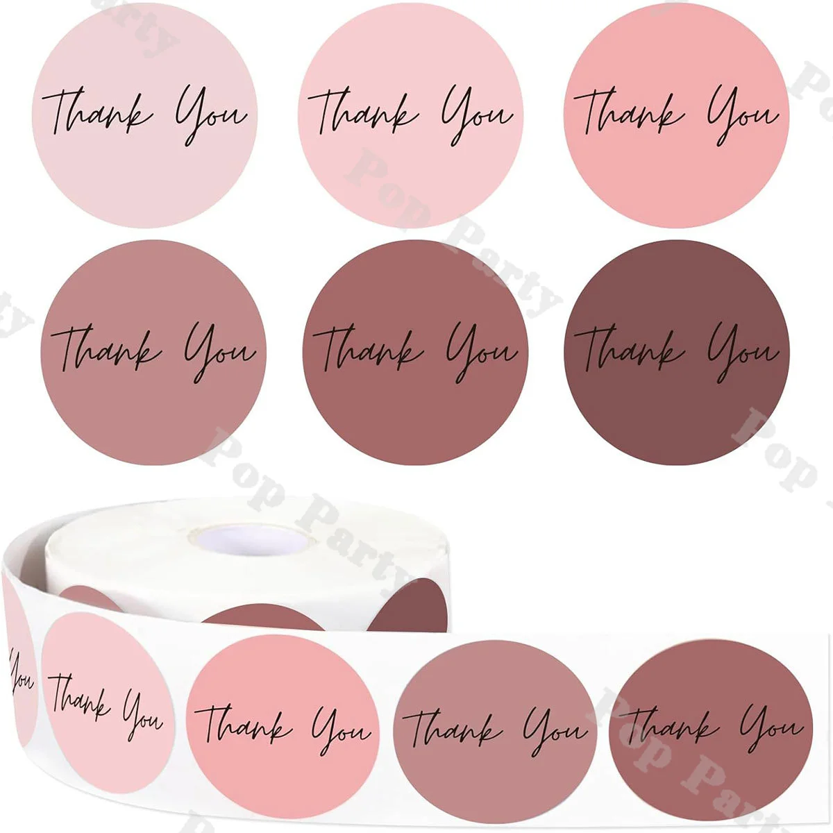 

Круглые наклейки "Спасибо", 500 шт.