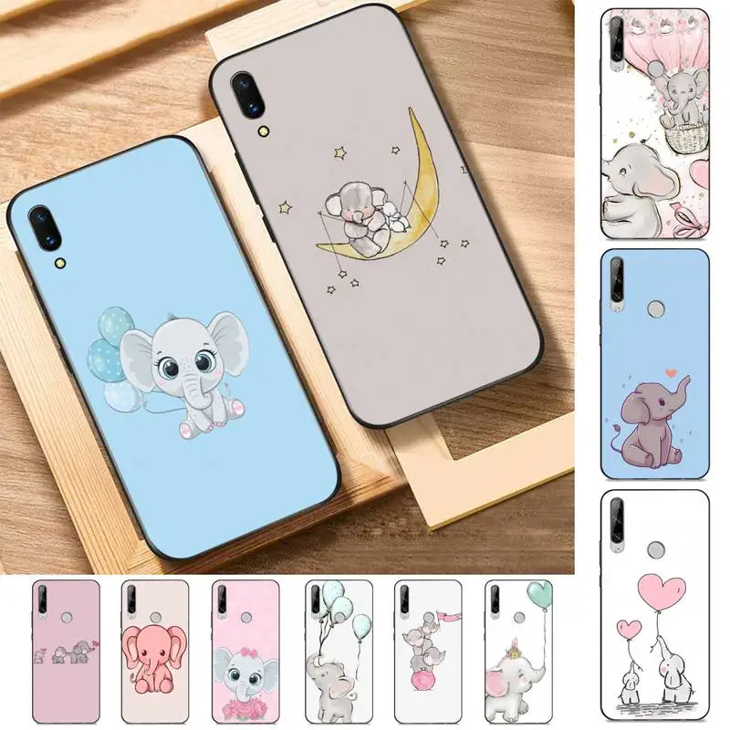 

Cute elephant Phone Case for Huawei Y 6 9 7 5 8s prime 2019 2018 enjoy 7 plus