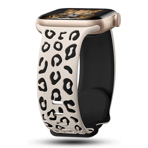 Силиконовый ремешок для Apple Watch fegwilde с гравировкой