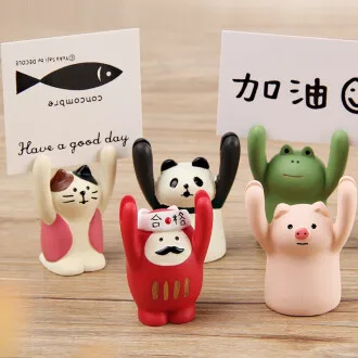 

Cute piglet animal message clip computer book desktop cheering inspirational office resin crafts knick-knacks
