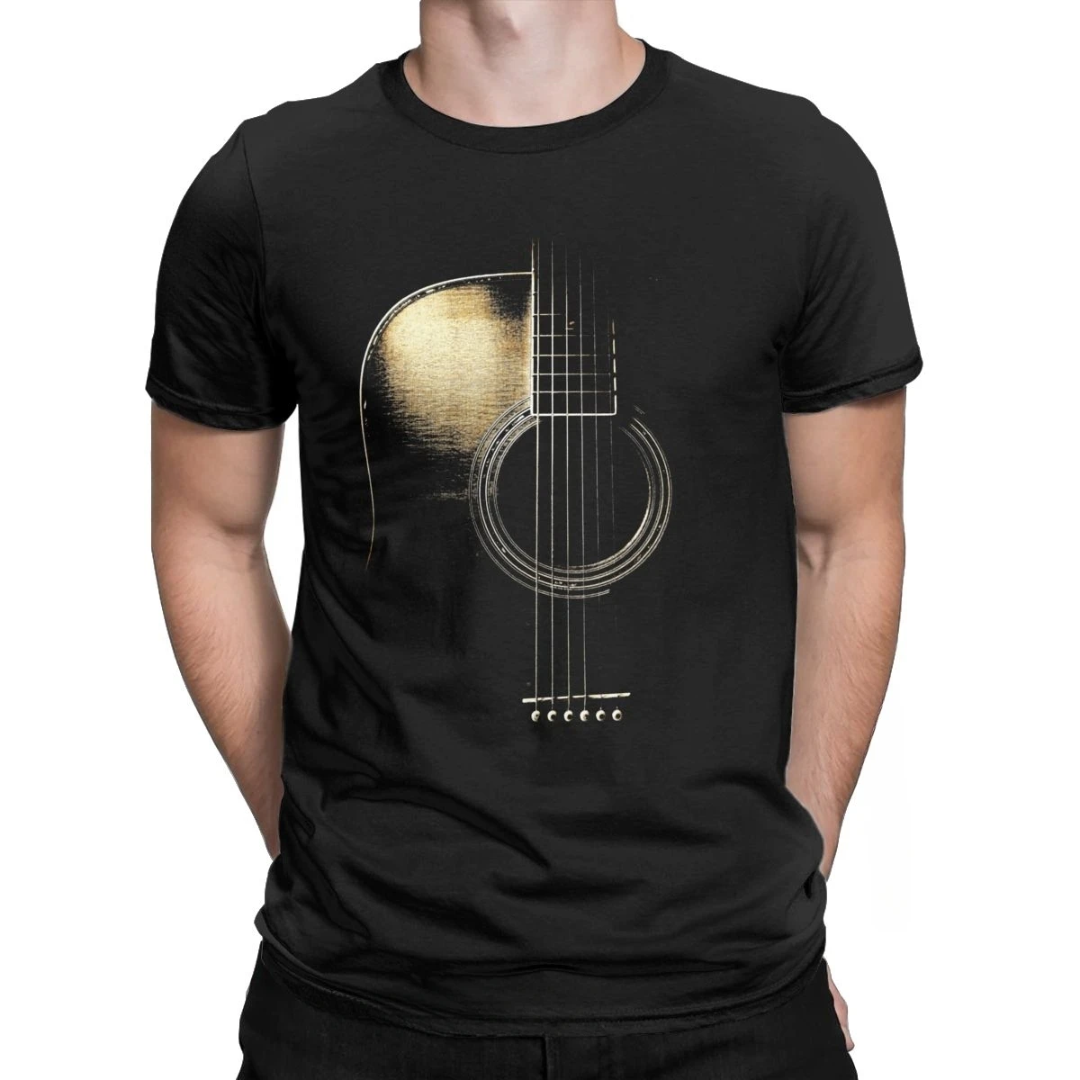 Мужские футболки с коротким рукавом и круглым вырезом из натурального хлопка