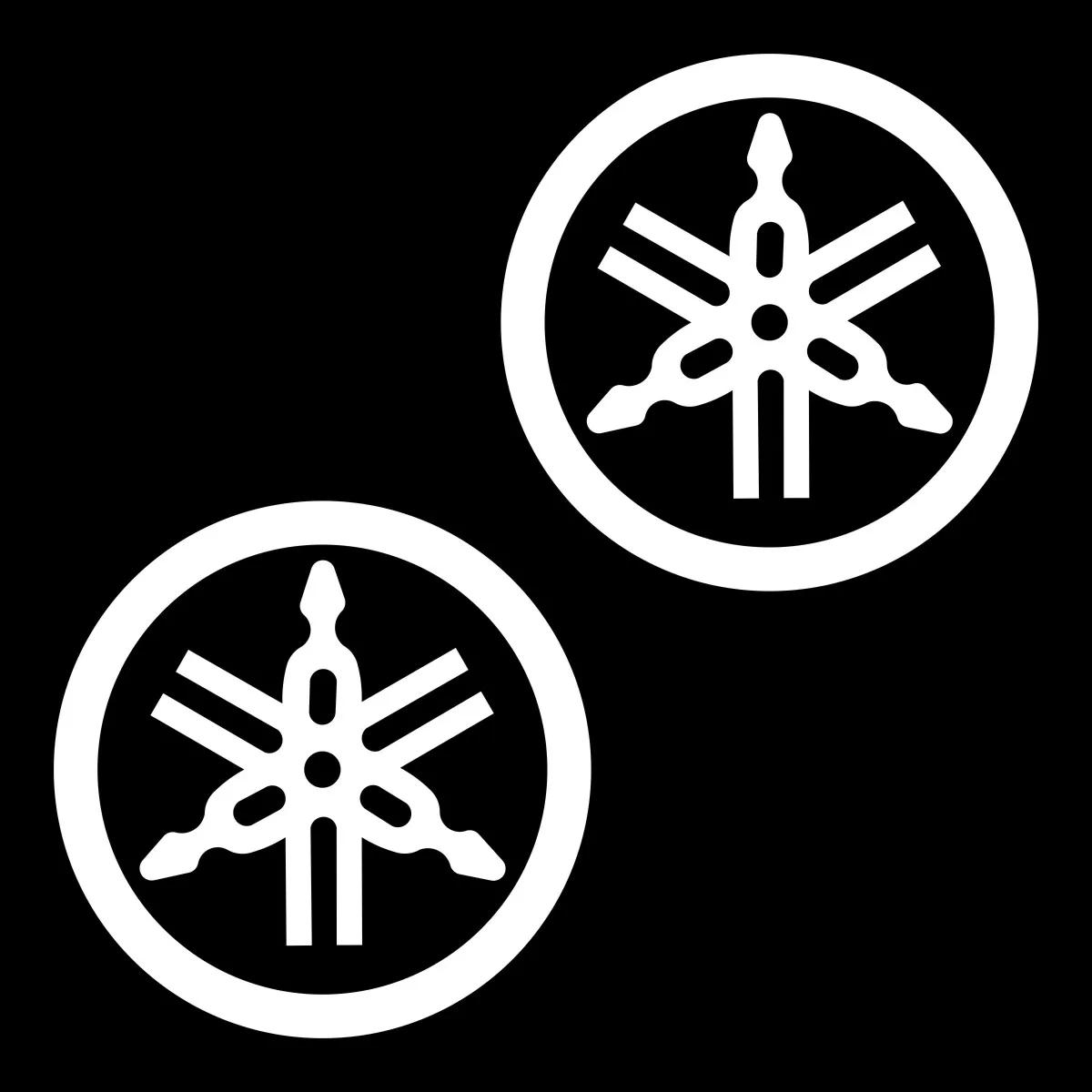 Виниловый отражающий стикер Yamaha для мотоциклов с эмблемой Mt 07 125 Yzf R1 Nmax Tracer Fz6 Raptor R15 Wr450f Logo on баке.