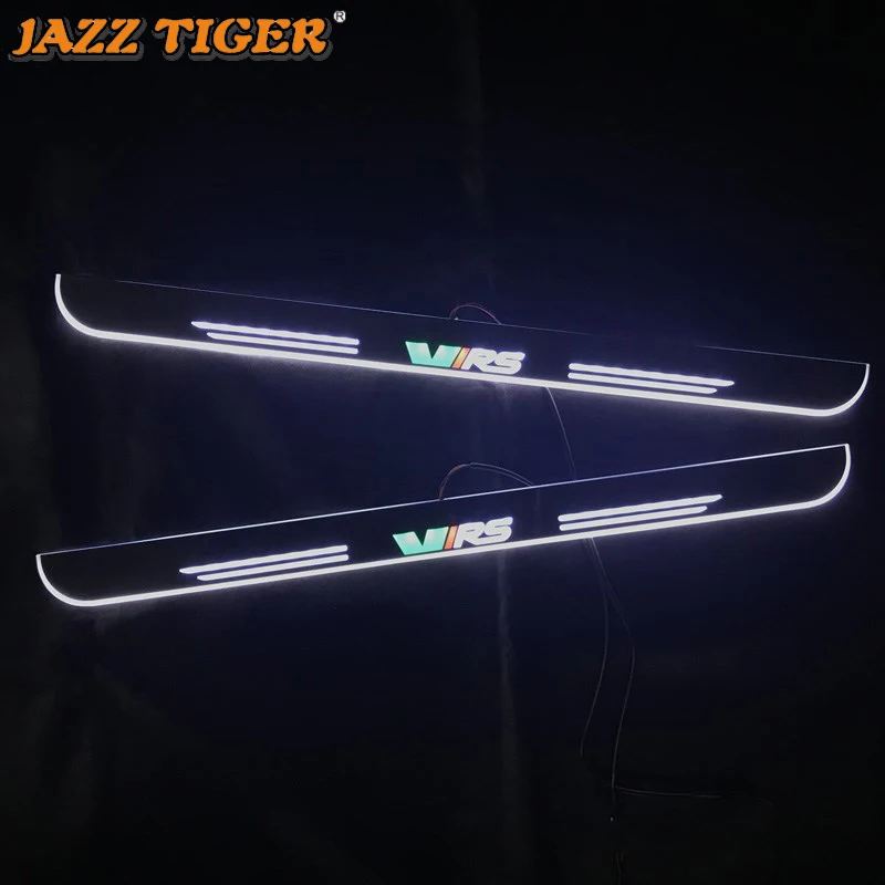 

Trim Pedal LED Car Light Door Sill Scuff Plate Pathway Dynamic Streamer Welcome Lamp For Skoda Octavia VRS 2012 2013 - 2019