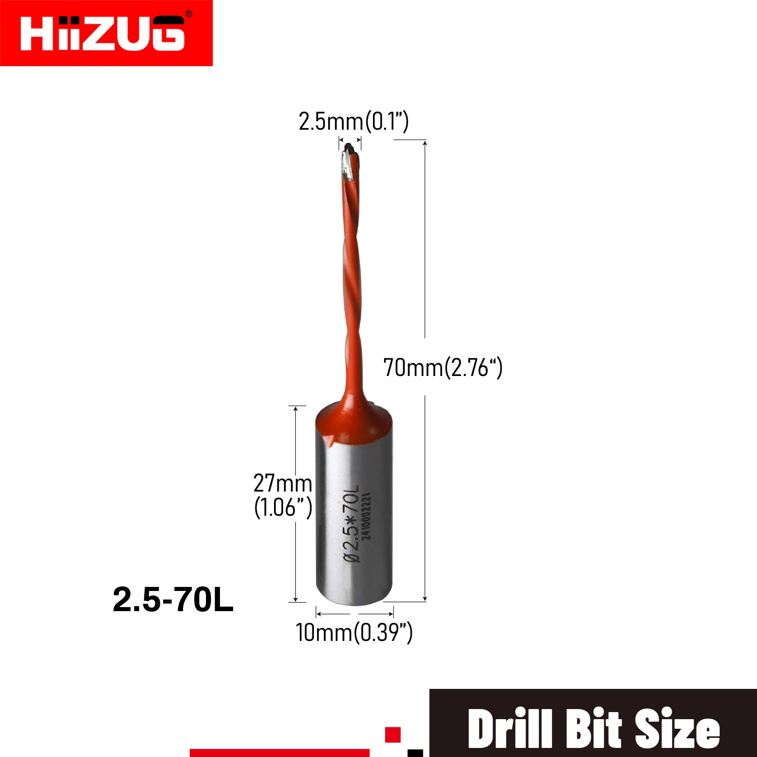 

Сверло Hiizug Tool 2,5x70 мм для дерева