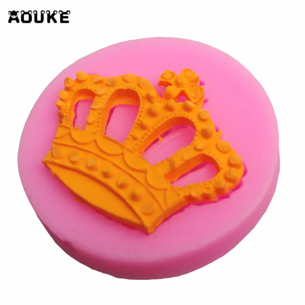 

Baroque Crown Shape Silicone Molds Chocolate Mousse Candy Fondant Cake Decorating Tools Clay Gumpaste Mould Tools