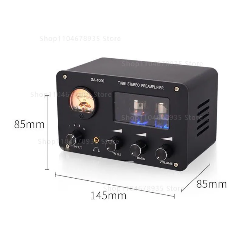 SA-1000 Hi-Fi усилитель с несколькими входами, передняя панель Fever Tube, 4 входа и 2 выхода, линейная конверсия, безпотерьный переключатель, аудиораспределитель. (art.: 3920d8dff0865) - 3920d8dff0865
