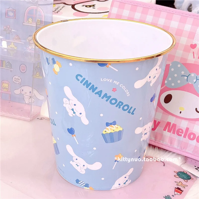 Кавайная аниме серия Sanriod Hello Kittyed Mymelody Cinnamoroll спальня большая емкость под мусор
