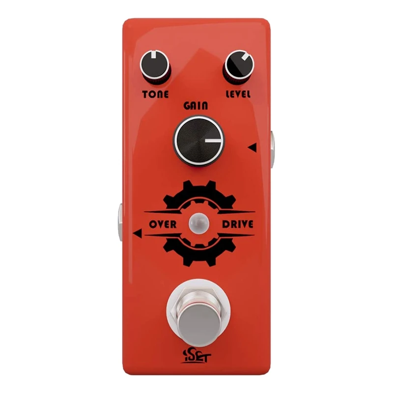 

ISET Overdrive гитарная педаль, гитарная педаль с эффектами для электрогитары, бас, настоящий байпас