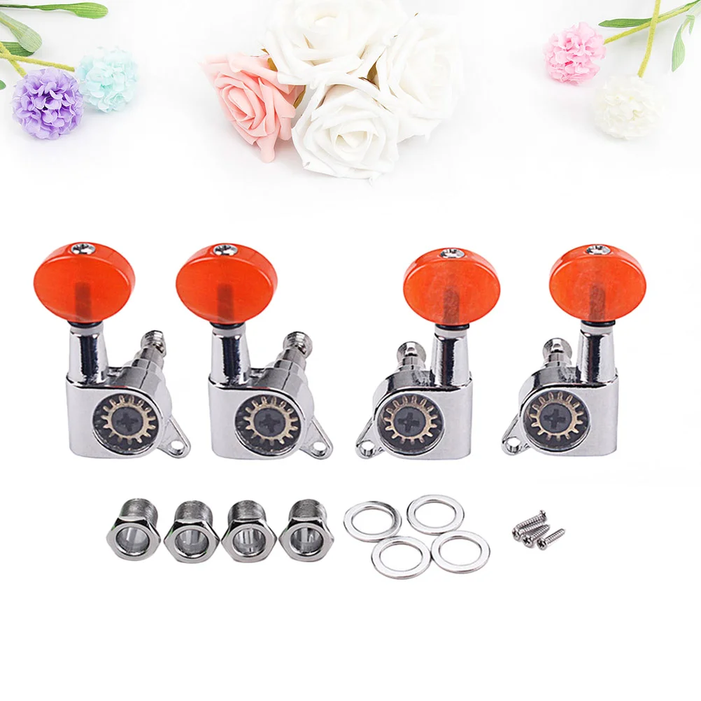 4 шт. 2L 2R закрытые колки для гавайской гитары тюнеры никелированная головка