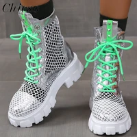 womens summer boots 2022 new fashion hollow out ladies rome style lace up casual shoes 35 40 female home office sandals