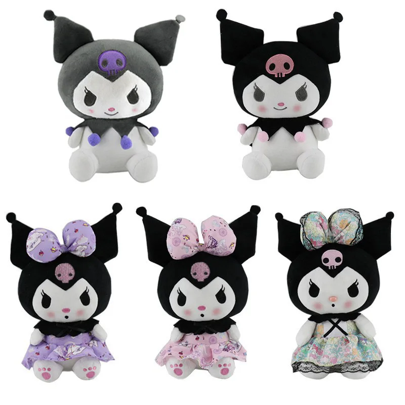 

Bandai 25Cm Anime Sanriod Toys Kawaii Kuromi Mymelody Cinnamorol Plush Soft Stuffed Animals Doll Plushie Pillow Xmas Gift Decor