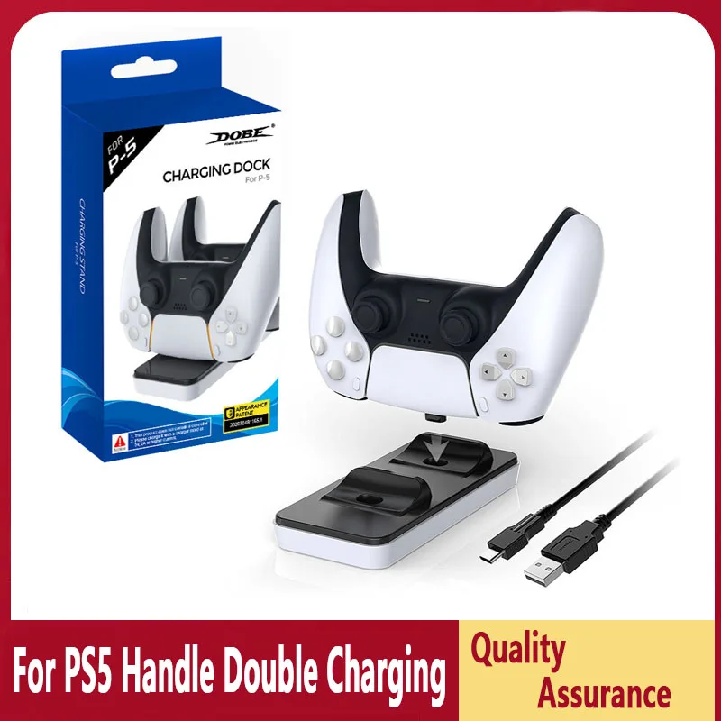 Wireless Charging Dock for PS5 Console Gamepad Controller Gaming Accessor PS5 game handle dual-charge with contact adapter