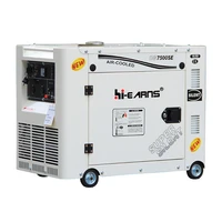 6kw air cooled side panel diesel generators portable 188fa with one click stop button