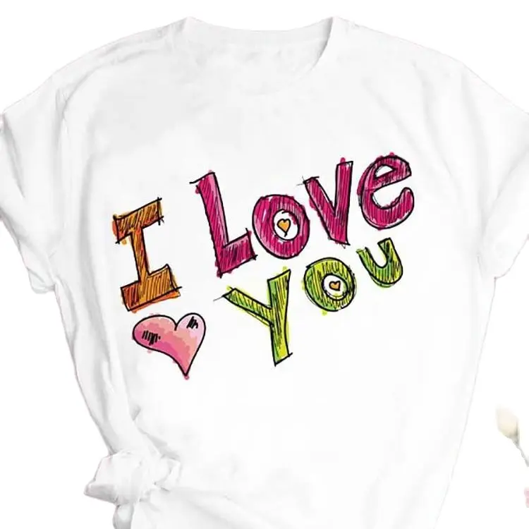 

Футболка женская оверсайз с принтом сердечек, повседневный топ с милым принтом, одежда в стиле «очень странные дела», в стиле Харадзюку, на лето