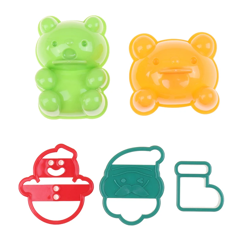 Медвежий автомобильный формовщик для тоста из хлеба Bear Car Sandwich Mold Toast Bread Making Cutter Mould Cute Baking Pastry Tools Children Interesting Food Kitchen Accessories on.