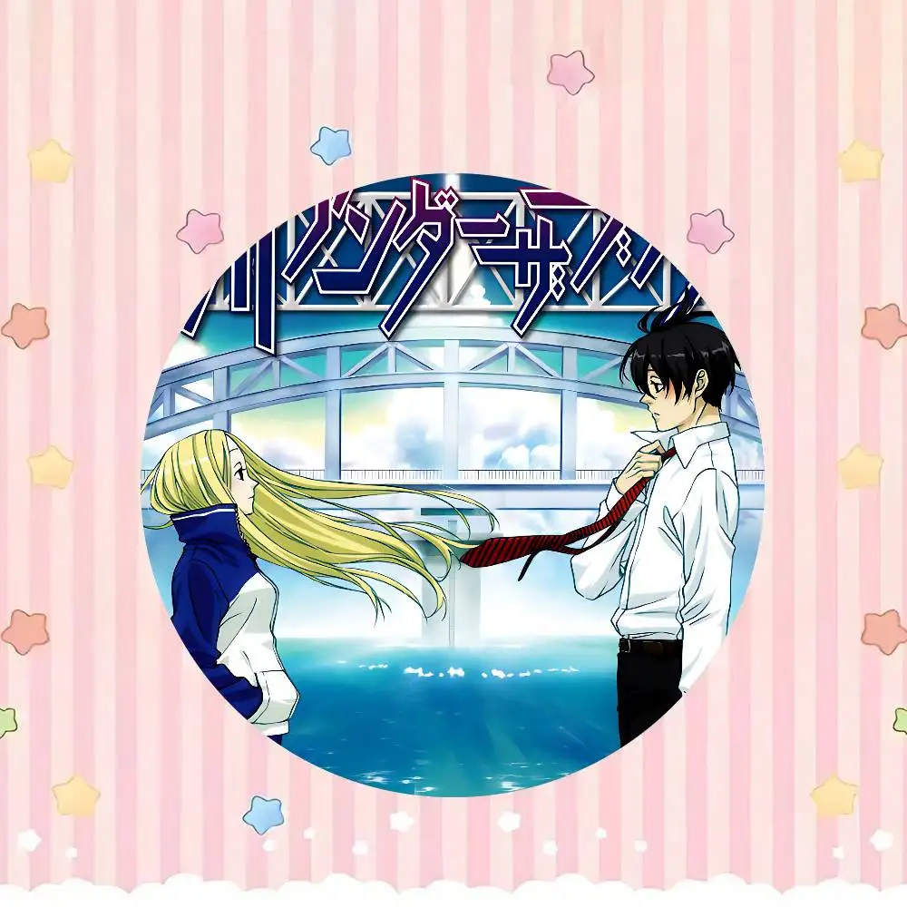 Фото Значки-броши A-Arakawa Under The Bridge ANIME, мультяшные значки для друзей, для рюкзаков, одежды, коллекционные аксессуары, украшения, подарок №5