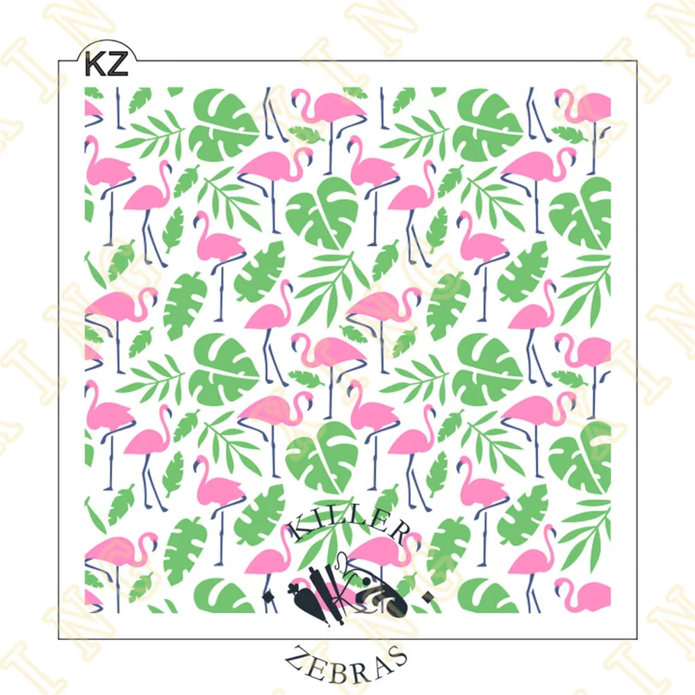 

New Tropical Flamingos DIY Layering Stencils Wall Painting Scrapbook Coloring Embossing Album Decorative Paper Card Template