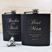 personalised wedding keepsake best man gifts wedding hip flasks engraved hip flask classy engraved best man usher