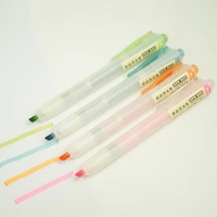new products press the highlighter student marker pen light color can change the core to draw the key marker pen color wholesale