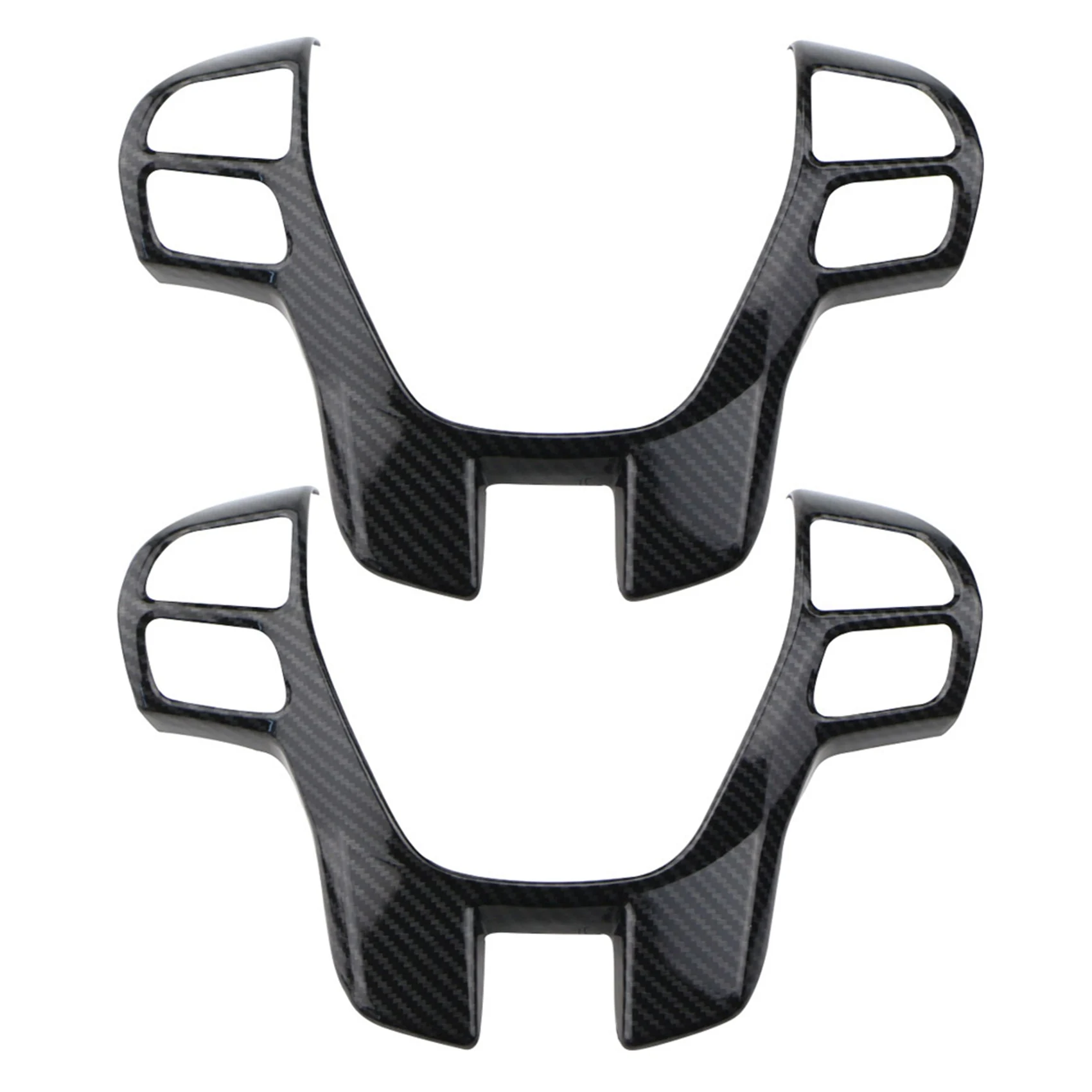 

2X Carbon Fiber Steering Wheel Cover Trim Frame Sticker Car Accessories for Ford Ranger Everest Endeavour 2015+