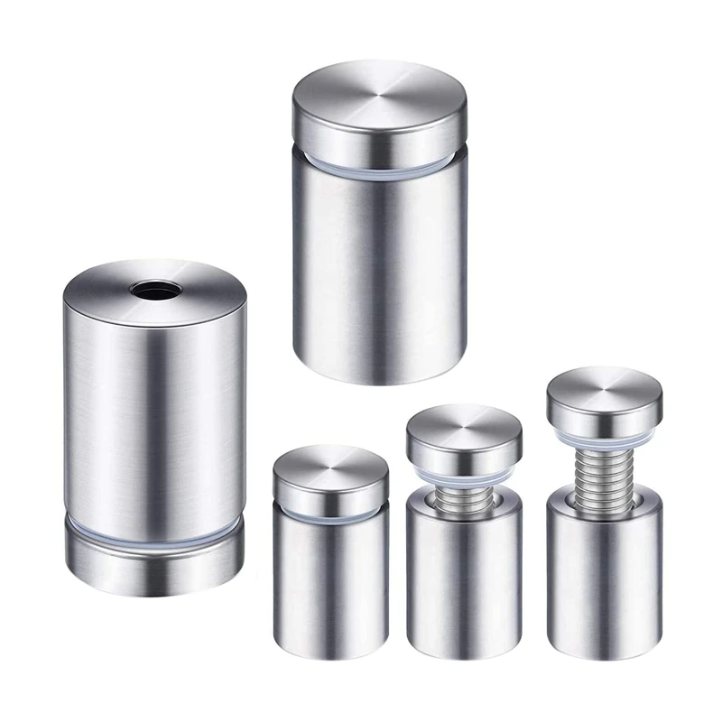 

HOT 48 Pack Sign Standoff Screws Advertising Screws Stainless Steel Wall Standoff Mounts Glass Acrylic Nail (1/2 X 1 Inch)