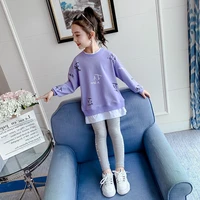 girls suit spring and autumn clothes fashion leisure two piece set childrens clothing tracksuit girls dress 8 9 10 11 12 years