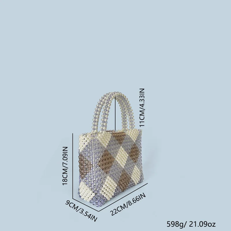 Новые поступления женская сумка ручной работы с ромбовидным узором расшитая