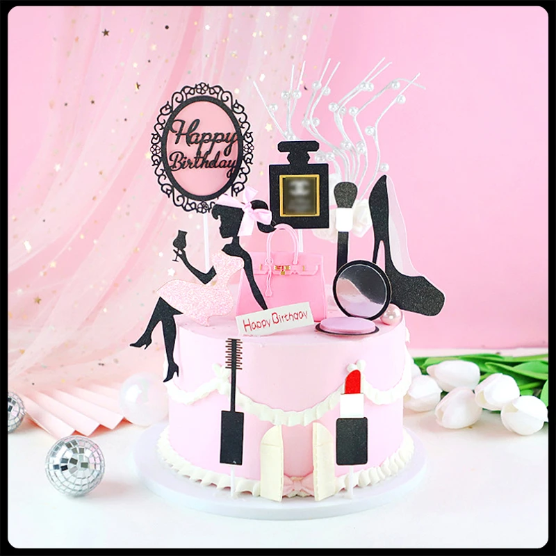

Cake Decorating Tools Baking Mom Goddess Happy Party Decorations Banner Birthday Cake Decorations Big Beauty Lipstick Perfume