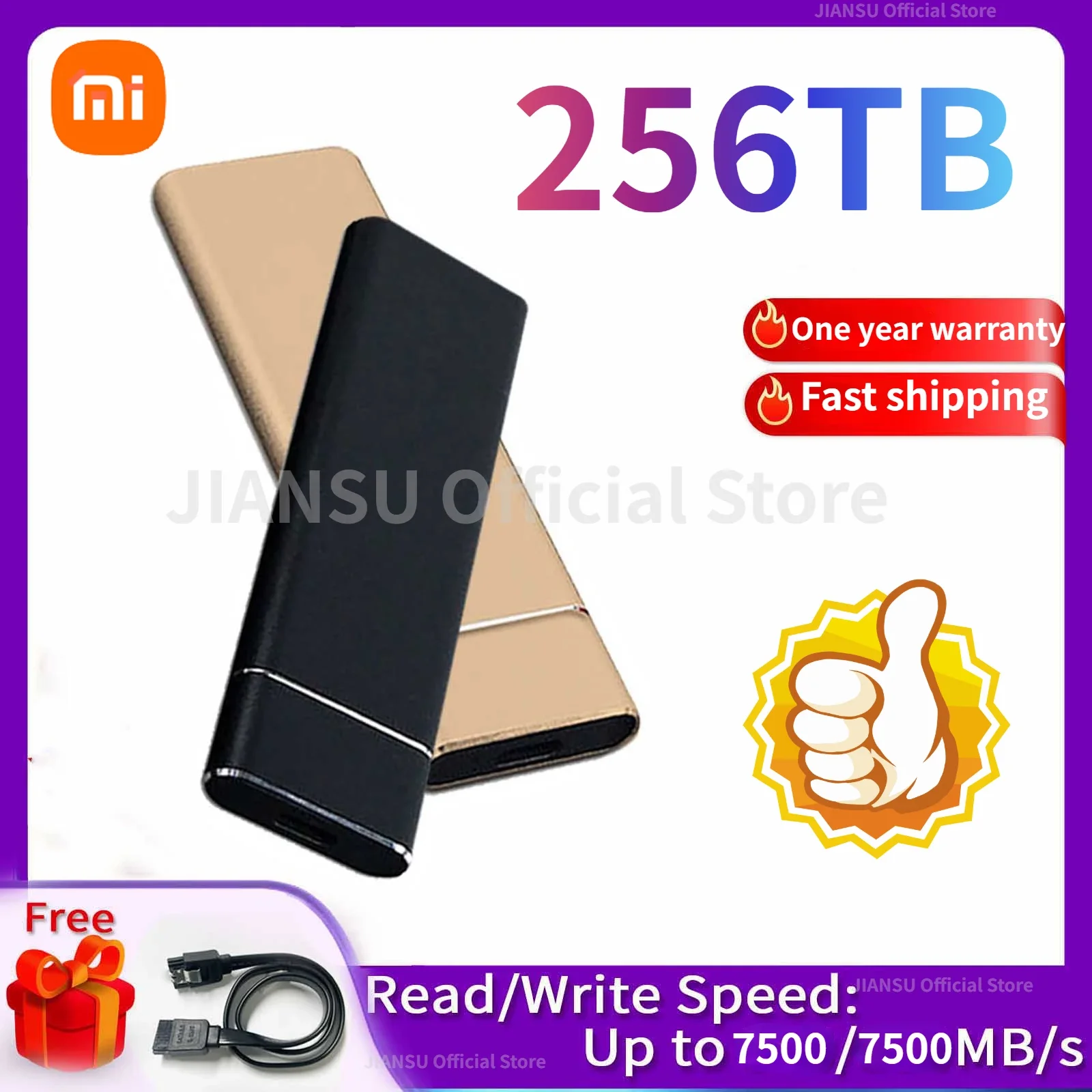

External Solid State Disk 256TB Hard Drive High Capacity Portable 128TB SSD hard disk Storage Device for Computer/Laptop Type-C