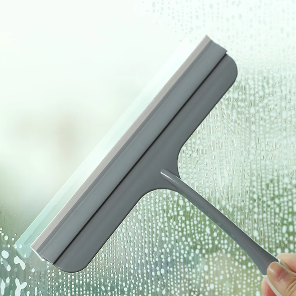 

Silicone Non-slip Glass Wiper Shower Squeegee Household Window Cleaning Tool For Bathroom Shower Room Bath Wiper Cleaner