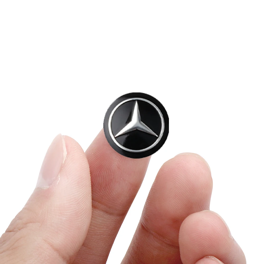 2/5/10 шт. 3D алюминиевая наклейка на ключ автомобиля для Mercedes Benz AMG A B R G Class W176 W202 W212 W222