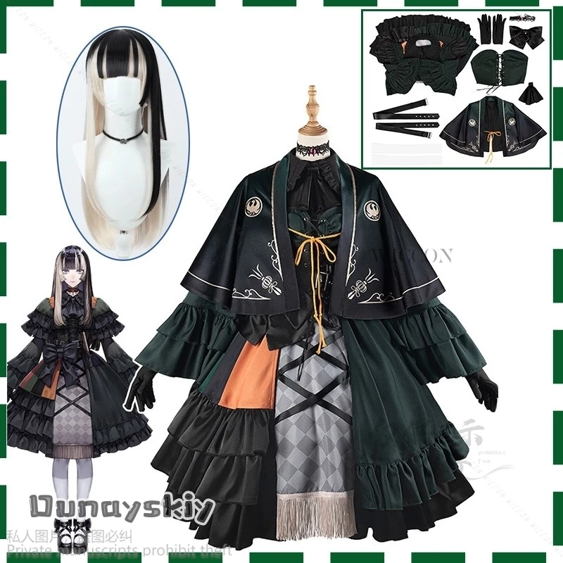 Аниме Vtuber Hololive YouTuber J πuutei Raden Косплей Костюм Платья Лолита Рождество Хэллоуин