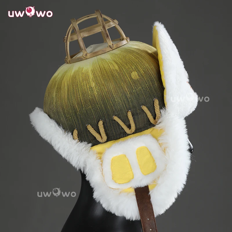 UWOWO Collab Series: Game Monsterr Hunterr Wilds Felyne Hats Косплей Плюшевая кепка Шляпа для взрослых
