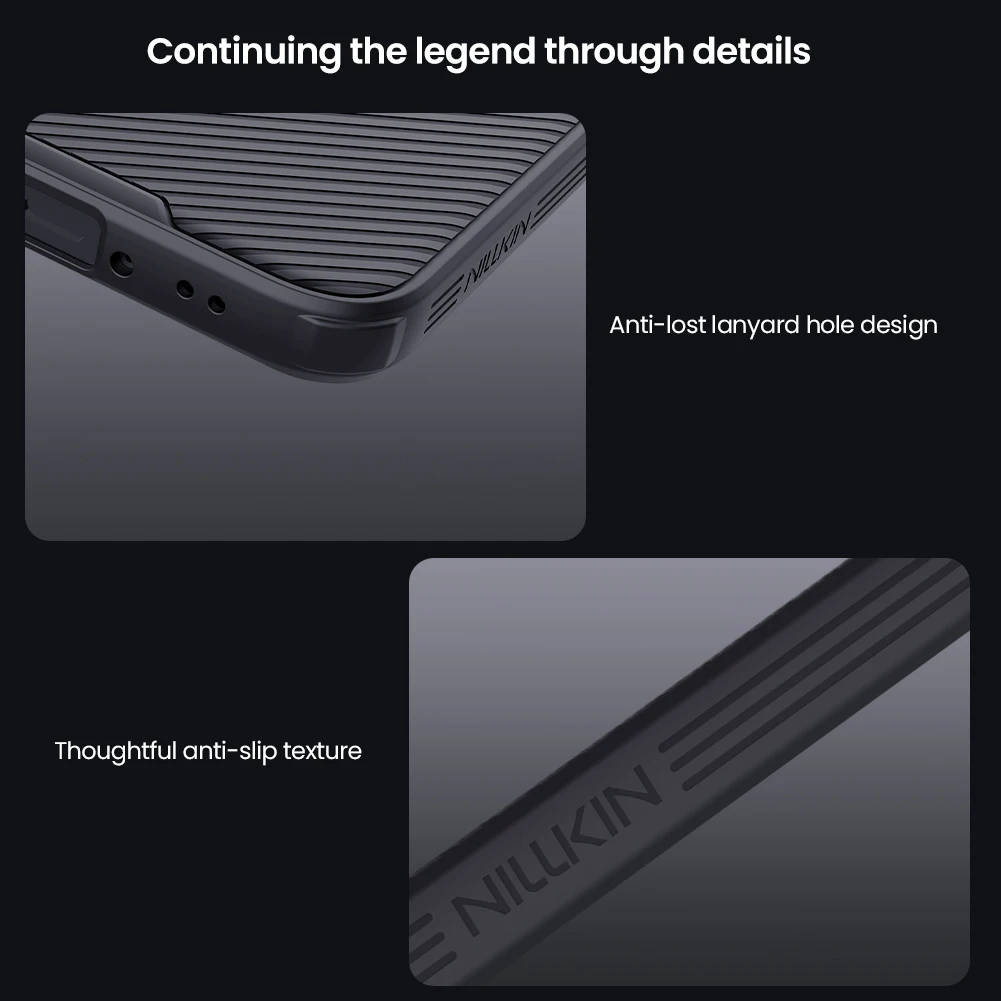 Фото Магнитный чехол NILLKIN для Xiaomi Poco F7, сдвижная крышка камеры, защита конфиденциальности, противоударная 4-угольная подушка безопасности, защита от отпечатков пальцев №5
