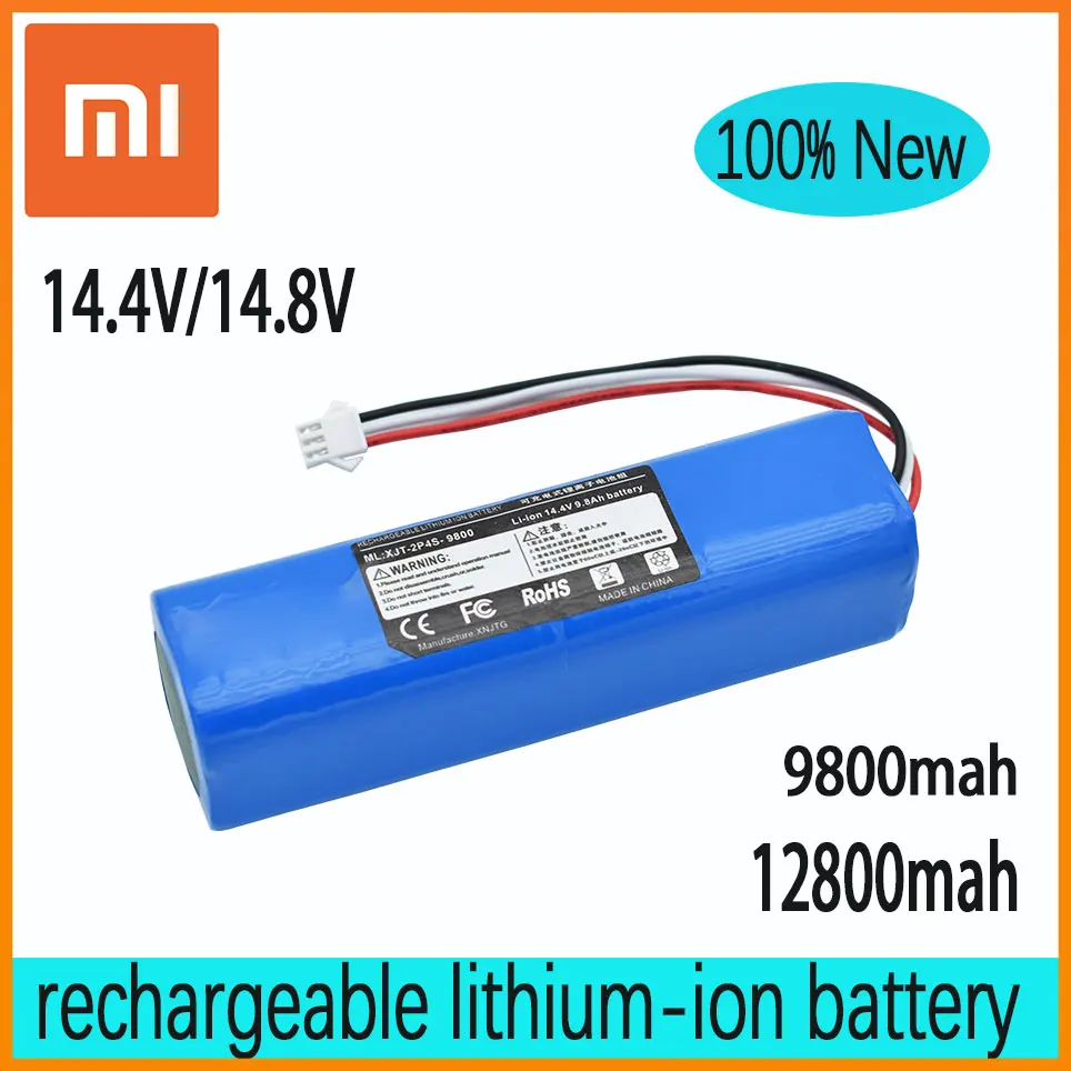 

Xiaomi 100% оригинальный 14,4 В/14,8 в 9800 мАч Lydsto R1 Viomi S9 перезаряжаемый литий-ионный аккумулятор для робота-пылесоса R1 аккумуляторный комплект
