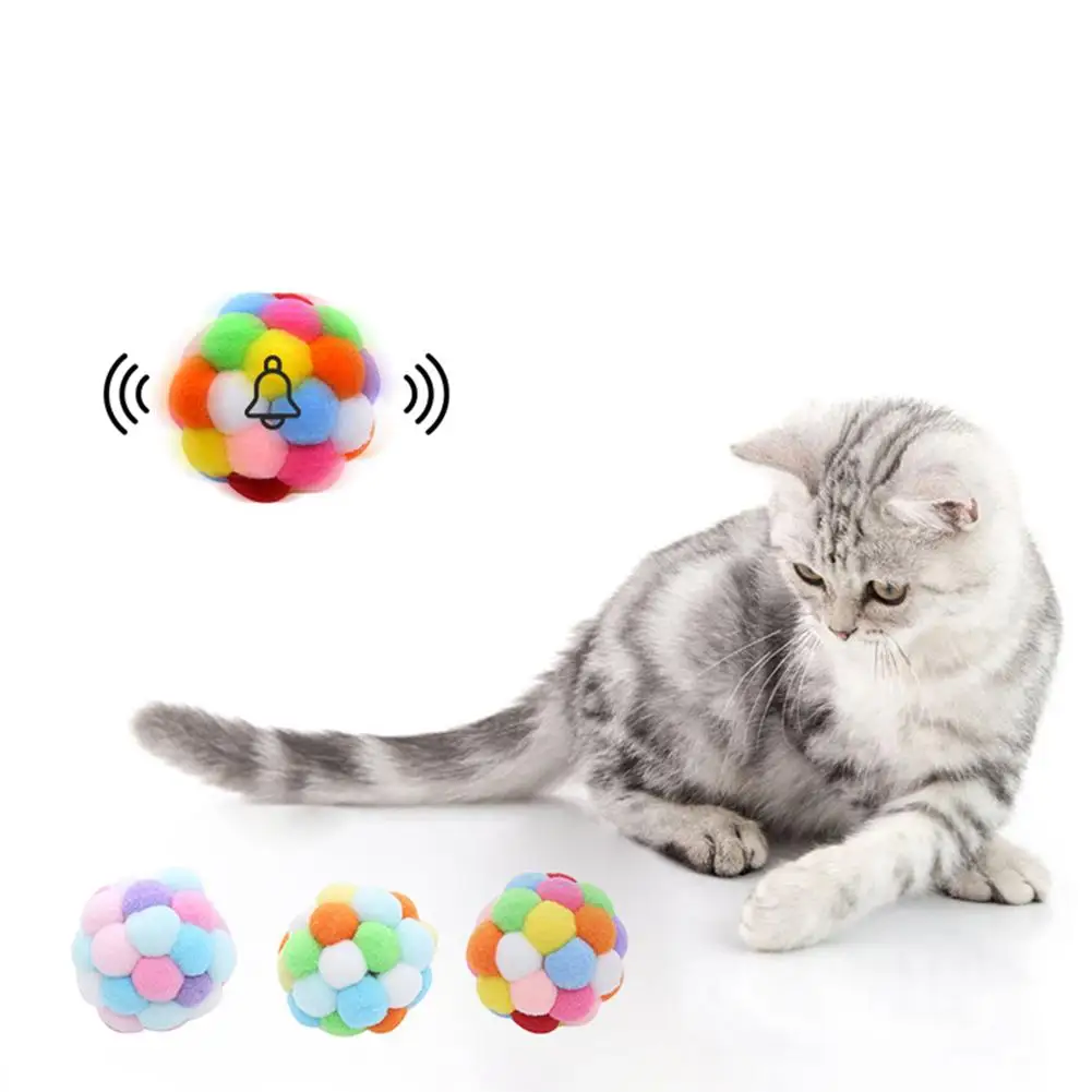 

Cat Toys Cute Funny Colorful Rod Teaser Wand Plastic Pet Toys for Cats Interactive Stick Pet Teaser Cat Supplies