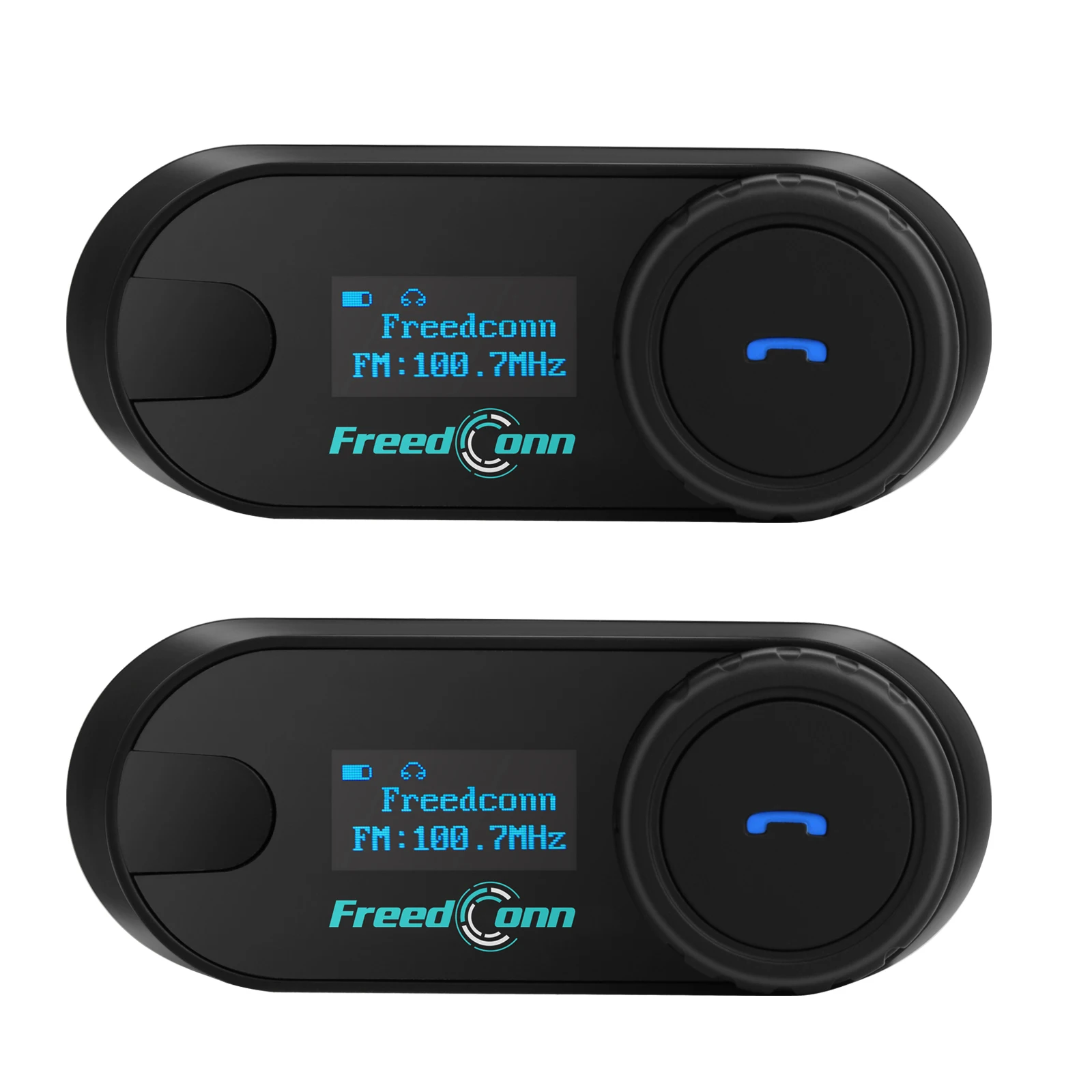 

FreedConn Motorcycle Bluetooth Helmet Intercom Headset 1000M Wireless Motorbike LCD FM Radio Headphone 2 in1 BT Earphone