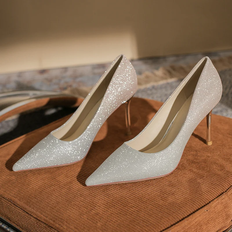 

Женские туфли на высоком каблуке BCEBYL, новинка 2023, модные пикантные туфли для банкета, элегантные туфли на высоком каблуке с острым носком и закрытым носком