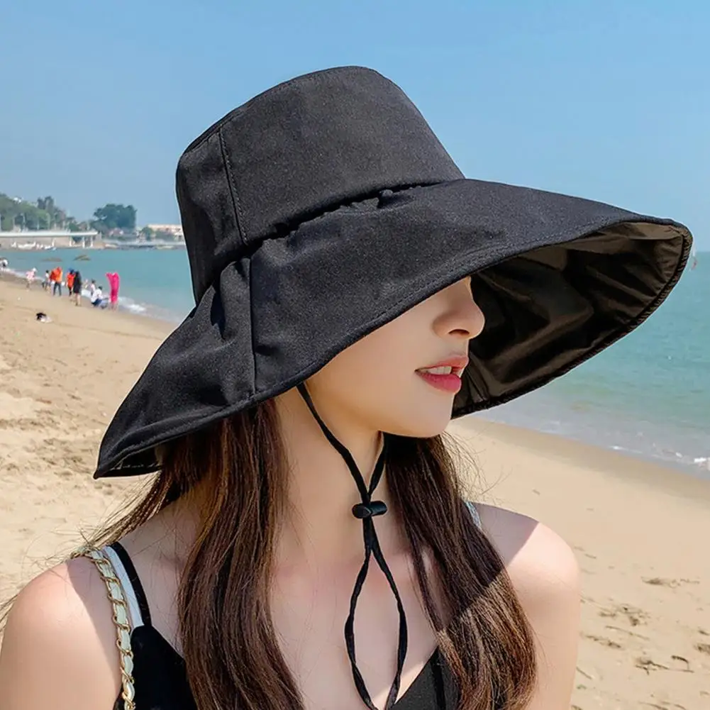 

Protective Stylish Flat Top Heat Isolating Women Sun Cap Sweet Women Sun Cap Sunscreen Outdoor Headwear