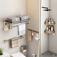 black mounted basket bathroom shelves decorative razor shelf shower shampoo holder organizer brush etagere murale furniture